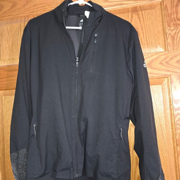Adidas Climaheat running Jacket Mens Medium Black - Picture 1 of 2